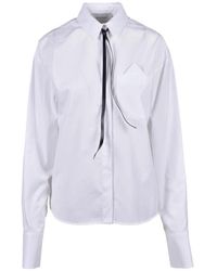 Sportmax - Overhemden ,Wit ,Katoen Gesso Shirt - Lyst