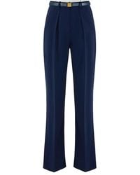 Elisabetta Franchi - Wide Trousers - Lyst