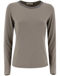 Le Tricot Perugia - Round-neck knitwear - Lyst