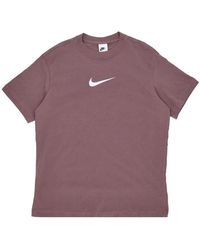 Nike - Fitness ,Paars ,Katoen Sportswear T-Shirt - Lyst