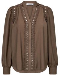 co'couture - Overhemden ,Bruin ,Blouses - Lyst