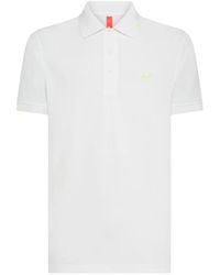 Sun 68 - Tops ,Wit ,Katoen Polo Shirt - Lyst