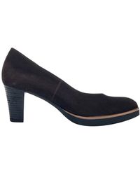 Gabor - Schoenen ,Bruin ,Leer Pumps Met Blokhak - Lyst