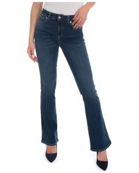 Emporio Armani Flared Jeans - - Dames - Blauw