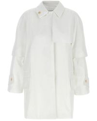 Max Mara - Jassen ,Wit ,Baba Trenchcoat - Lyst