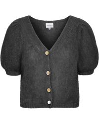American Dreams - Truien & Vesten ,Zwart ,Wol Zwarte Cardigan Met V-Hals - Lyst