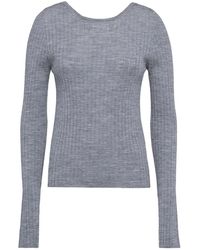 Tela - Truien & Vesten ,Grijs ,Ronde Hals Knitwear - Lyst