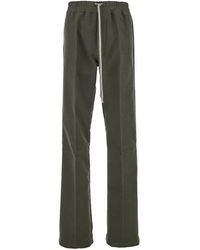 Rick Owens - Grüne Hose Mit Elastischem Bund Und Weitem Bein - Lyst