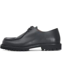SELECTED - Schoenen ,Zwart ,Leer Zwarte Platte Schoenen Moc-Toe Veelzijdig Leer - Lyst