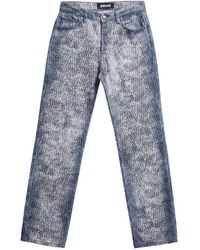 Just Cavalli - Jeans ,Veelkleurig ,Katoen Regular Jeans Animal - Lyst