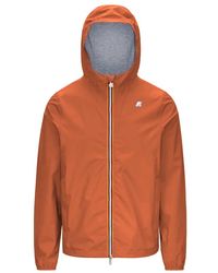 K-Way - Jassen ,Oranje ,Nylon Jack Stretch Nylon Jersey - Lyst