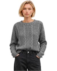 Kocca - Vest Met Kabels En Metallic Details - Lyst