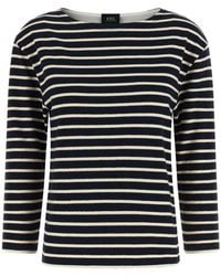 A.P.C. - Long Sleeve T-Shirts - Lyst