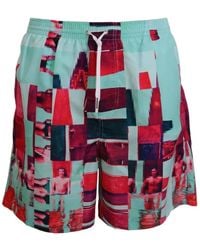 DSquared² - Badmode ,Veelkleurig ,Polyester Zwembroek Met Pixelated Print Voor Vrouwen - Lyst