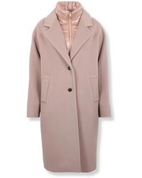 Herno - Velours Wollen Stof En Nylon Ultralichte Jas - Lyst