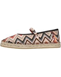 Missoni - Schoenen ,Veelkleurig ,Leer Lola Espadrille Ballet Flat - Lyst