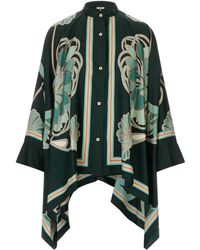 La DoubleJ - Overhemden ,Groen ,Foulard Shirt - Lyst