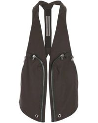 Rick Owens - Jassen ,Grijs ,Katoen Bauhaus Vest - Lyst