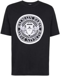 Balmain - T-shirt coin flock - Lyst