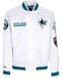 Mitchell & Ness - Nhl Hometown Lw Satin Bomber Jacket - Lyst