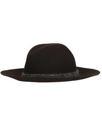 Panicale - Accessoires ,Bruin ,Wol Panama Hoed - Lyst