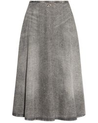 DIESEL - Rokken ,Grijs ,Katoen De-Annie-S2 Rok - Lyst