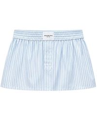 Alexander Wang - Mini Boxer Skort Met Middelhoge Taille - Lyst