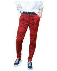 Mason's - Jeans ,Rood ,Katoen Slim Velvet New York Broek - Lyst