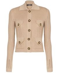 Balmain - Gerippter Cardigan - Lyst