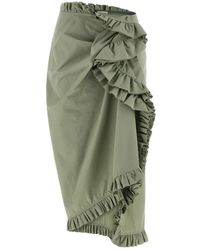 Dries Van Noten - Sina Katoenen Midi Rok - Lyst