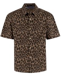 Bluemarble - Camicia a maniche corte con stampa leopardata - Lyst