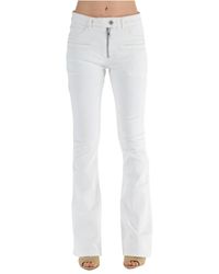 Courreges - Jeans zipper white denim - Lyst