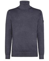 Peuterey - Schlanke Passform Pullover mit hohem Kragen aus Wolle - Lyst