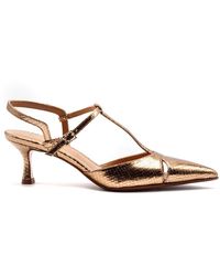 Sergio Levantesi - Schoenen ,Geel ,Leer Edvige Slingback Pump - Lyst