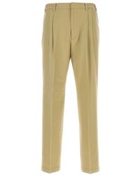 Cellar Door - Broeken ,Wol Sand Stretch Wollen Broek - Lyst