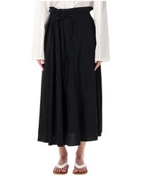 Studio Nicholson - Rokken ,Zwart ,Messina Long Skirt - Lyst