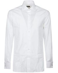 ZEGNA - Stretch-baumwollhemd mit langen ärmeln - Lyst