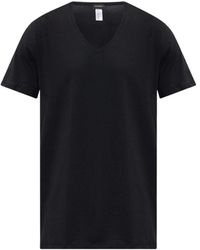 Hanro - Tops ,Zwart ,Katoen Katoenen T-Shirt - Lyst