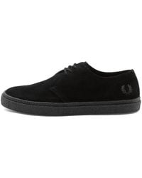 Fred Perry - Linden suede b4360 nero - Lyst