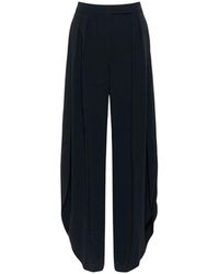 Max Mara - Broeken ,Blauw ,Flared Broeken - Lyst