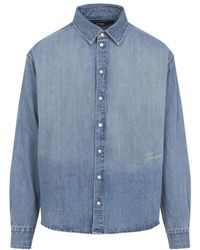 Jacquemus - Blauw Katoenen Shirt Voor Mannen - Lyst