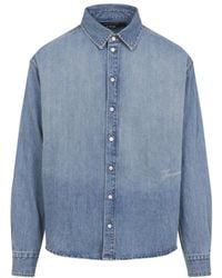 Jacquemus - Blauw Katoenen Shirt Voor Mannen - Lyst
