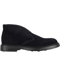 Doucal's - Schoenen ,Blauw ,Leer Bruine Leren Chukka Boots - Lyst