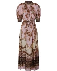 Zimmermann - Kleedjes ,Veelkleurig ,Aster Billow Maxi Jurk - Lyst
