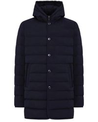 DUNO - Loft Hoody Gesteppte Lange Daunenjacke - Lyst