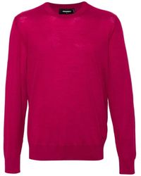 DSquared² - Wollpullover Mit Rundhalsausschnitt - Lyst
