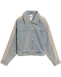 adidas - Fitness ,Blauw ,Denim Denim Jacket - Lyst