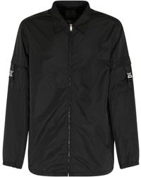 Givenchy - Zwart Nylon Logo Clip Jas - Lyst