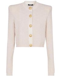 Balmain - Pb Labyrinth Gebreide Vest - Lyst