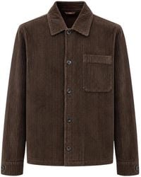Cruna - Jassen ,Bruin ,Katoen Cardiff Overshirt - Lyst
